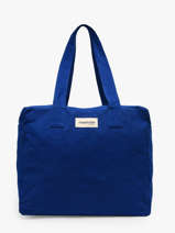 Schoudertas A4 C�lestins Gerecycleerd Katoen Rivedroite Blauw timeless CELESTIM