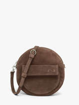 Cross Body Tas Dorine Su�de Leder Nathan baume Bruin nathan I-FINE1