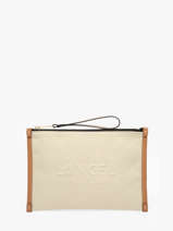 Etui Jour Canvas En Leder Lancel Beige jour A14029