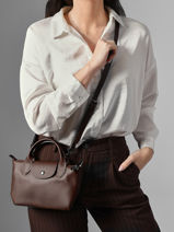 Longchamp Le pliage xtra Cross bodytas Bruin-vue-porte