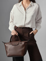 Longchamp Le pliage xtra Handtas Bruin-vue-porte