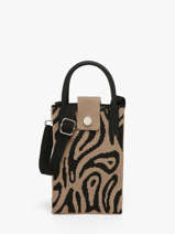 Cross Body Tas Phonebag Miniprix Bruin phonebag P202