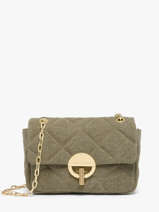 Cross Body Tas Moon Linnen Vanessa bruno Groen moon 70V40533