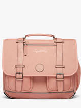 Boekentas 3 Compartimenten Vintage Color Cameleon Roze vintage color VIC-CA41