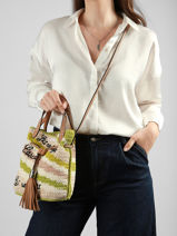 Bucket Bag Premier Flirt S Crochet Lancel Groen summer capsule A14004-vue-porte