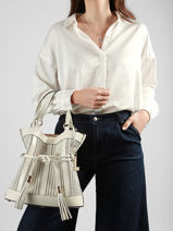 Handtas M Premier Flirt Ajour� Leder Lancel Wit premier flirt A14010-vue-porte