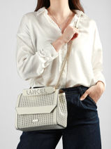Cross Body Tas Ninon M Ajour� Leder Lancel Wit ninon A14009-vue-porte