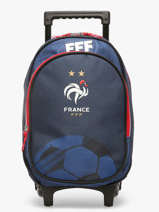 Rugzak Op Wieltjes 2 Compartimenten Federat. france football Blauw fff 23CX204R