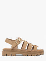 Sandalen Uit Leder Semerdjian Beige women DELIA