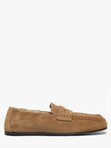 Mocassins Uit Leder Pavement Beige women 1