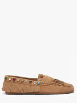 Mocassins Uit Leder Inuovo Bruin women 29015CTN