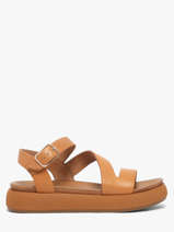 Sandalen Uit Leder Inuovo Oranje women 96001CCN
