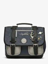 Boekentas Voor Kinderen 2 Compartimenten Vintage Urban Cameleon Grijs vintage urban CA35
