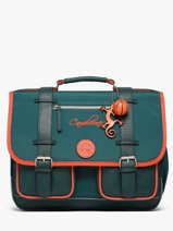 Boekentas 2 Compartimenten Cameleon Oranje vintage urban CA38