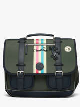 Boekentas 3 Compartimenten Cameleon Groen vintage urban CA41
