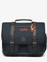 Boekentas 3 Compartimenten Vintage Urban Cameleon Blauw vintage urban CA41