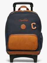 Rugzak Op Wieltjes 2 Compartimenten Vintage Urban Cameleon Blauw vintage urban SR40