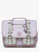 Boekentas Voor Kinderen 2 Compartimenten Cameleon Violet vintage fantasy CA38