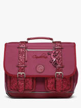 Boekentas Voor Kinderen 2 Compartimenten Vintage Fantasy Cameleon Violet vintage fantasy CA38