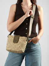 Cross Body Tas Estival Raphia Le voyage en panier Groen estival PM944-vue-porte