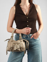 Handtas Spazzolato Leder Milano Beige spazzolato SP24093-vue-porte