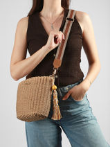 Cross Body Tas St Tropez Stro Miniprix Bruin st tropez C1079-vue-porte