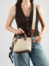 Handtas Cap Ferret David jones Beige cap ferret CM8324-vue-porte