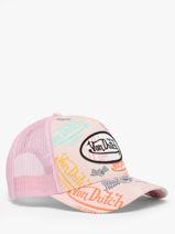 Trucker Pet Graffiti Von dutch Roze accessoires BRANDED-vue-porte
