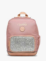 Rugzak 1 Compartiment Cameleon Roze vintage fantasy SD33