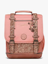 Rugzak 2 Compartimenten Cameleon Roze vintage fantasy SD39