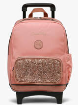 Rugzak Op Wieltjes 2 Compartimenten Vintage Fantasy Cameleon Roze vintage fantasy SR40