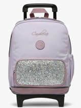Rugzak Op Wieltjes 2 Compartimenten Cameleon Violet vintage fantasy SR40