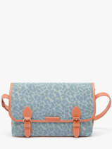 Cross Body Tas Denim Leo Paul marius Blauw denim leo LOULODEL