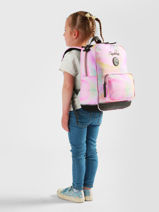Rugzak 1 Compartiment Vintage Fantasy Cameleon Roze vintage fantasy SD33-vue-porte