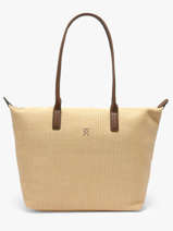 Schoudertas Popette Polyurethaan Tommy hilfiger Bruin popette AW18528