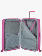 Uitbreidbare Harde Reiskoffer Fastforward American tourister Roze fastforward 155260-vue-porte