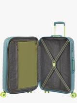 Uitbreidbare Harde Reiskoffer Neovibe American tourister Blauw neovibe 159932-vue-porte