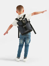 Rugzak 1 Compartiment Cameleon Grijs vintage urban SD25-vue-porte