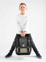 Rugzak Vintage Urban 2 Compartimenten Cameleon Grijs vintage urban SD39-vue-porte