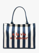 Schoudertas Plage Gerard pasquier Blauw plage P26061