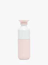 Drinkfles Steel 350 Ml Dopper Roze steel STEEL350