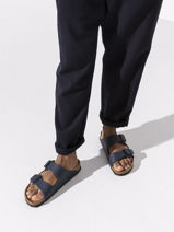 Slippers Arizona Birkenstock Blauw men 51753-vue-porte