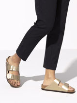 Slippers Arizona Birkenstock Goud women 1016111-vue-porte