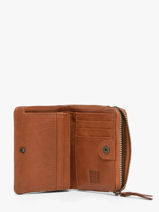 Portemonnee Leder Biba Bruin wallet KAT2L-vue-porte