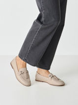 Mocassins Uit Leder Tamaris Beige women 46-vue-porte
