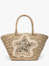 Schoudertas Straw Stro Miniprix Beige straw B468