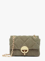 Cross Body Tas Moon Linnen Vanessa bruno Groen moon 70V40326