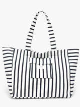 Schoudertas Beach Katoen Marco Blauw beach S1285