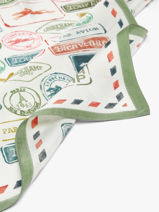 Longchamp Soie gots Sjaal Bruin-vue-porte