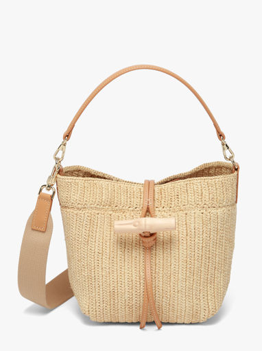 Longchamp Le roseau raphia Cross bodytas Beige